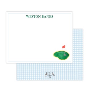 aquarelles de golf | Papeterie de golf aquarelle | Cadeau fête des pères | Cartes de correspondance pour hommes | Papeterie de golf | Cartes de correspondance des maîtres