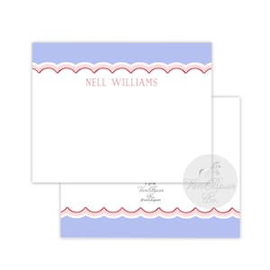 Meisjes Geschulpt Briefpapier Maagdenpalm | Stationery Set | Sint-jakobsschelpen Briefpapier | Aangepaste | Aangepaste Flat Note Cards | Preppy Meisje