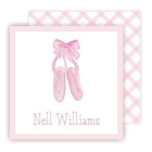 Aquarell Ballett Tags | Visitenkarten | Monogramm | Ballett Anhänger | Ballettschuh | Beilagenkarten | Mädchen Visitenkarten | Kundenspezifisches Geschenk