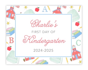 PRINTABLE Primary First Day of School Sign | Back to School Sign | First Day of School Sign | First Day Sign | Printable Back to School Sign