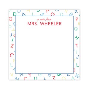 Custom Teacher Notepad | Teacher Notepad | Custom Notepad | Teacher Gifts | Teacher Appreciation | Teacher&#39;s Name Notepad | Letters Notepad