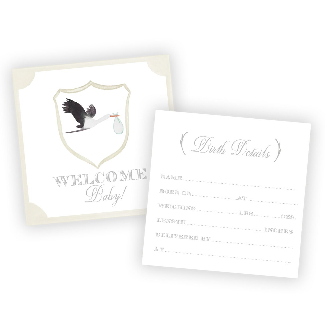 Gender Neutral Watercolor Milestone Cards | Neutral Shower Gift ...