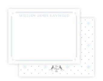 Blue Star Dot Stationery | Boys Stationery | Custom Stationery | Preppy Boys Stationery | Monogrammed Stationery