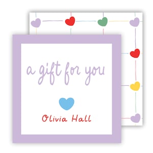 A Gift From Hearts Enclosure Cards | Custom Gift Tags | Heart Enclosure Cards | A Gift From Tags | Calling Cards  | Heart Gift Tags