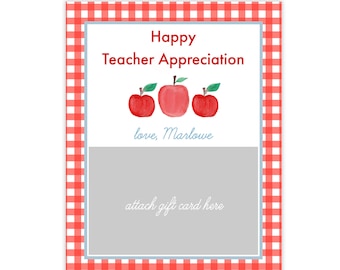 PRINTABLE Teacher Appreciation Gift Card Holder |  Target Gift Card Holder | Teacher Appreciation | Target Teacher Gift Card
