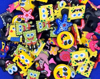 croc charms spongebob