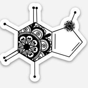 Atropine Molecule Sticker