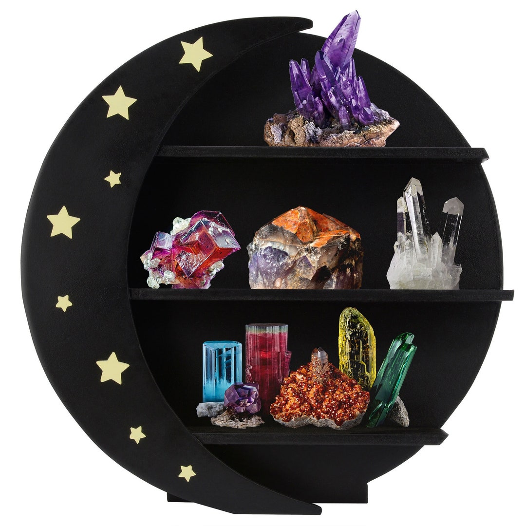 Crescent Moon Shelf Wall Decor wooden Moon Shelf for Etsy