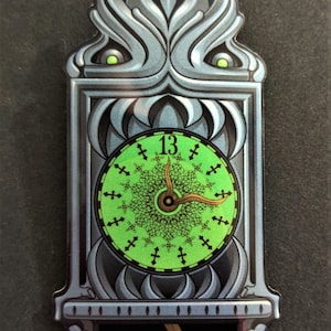 NEW!!!! The Haunted Mansion "13 HOUR CLOCK" Reflective Car window sticker!!!