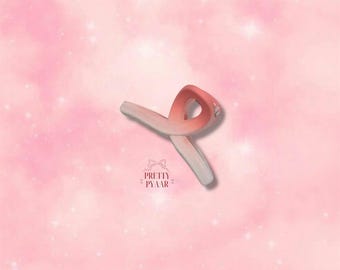Option 1 Pink and White Ombré Mini Claw Clip for Hair || accessories || beauties || everyday || minimalist || hair accessories