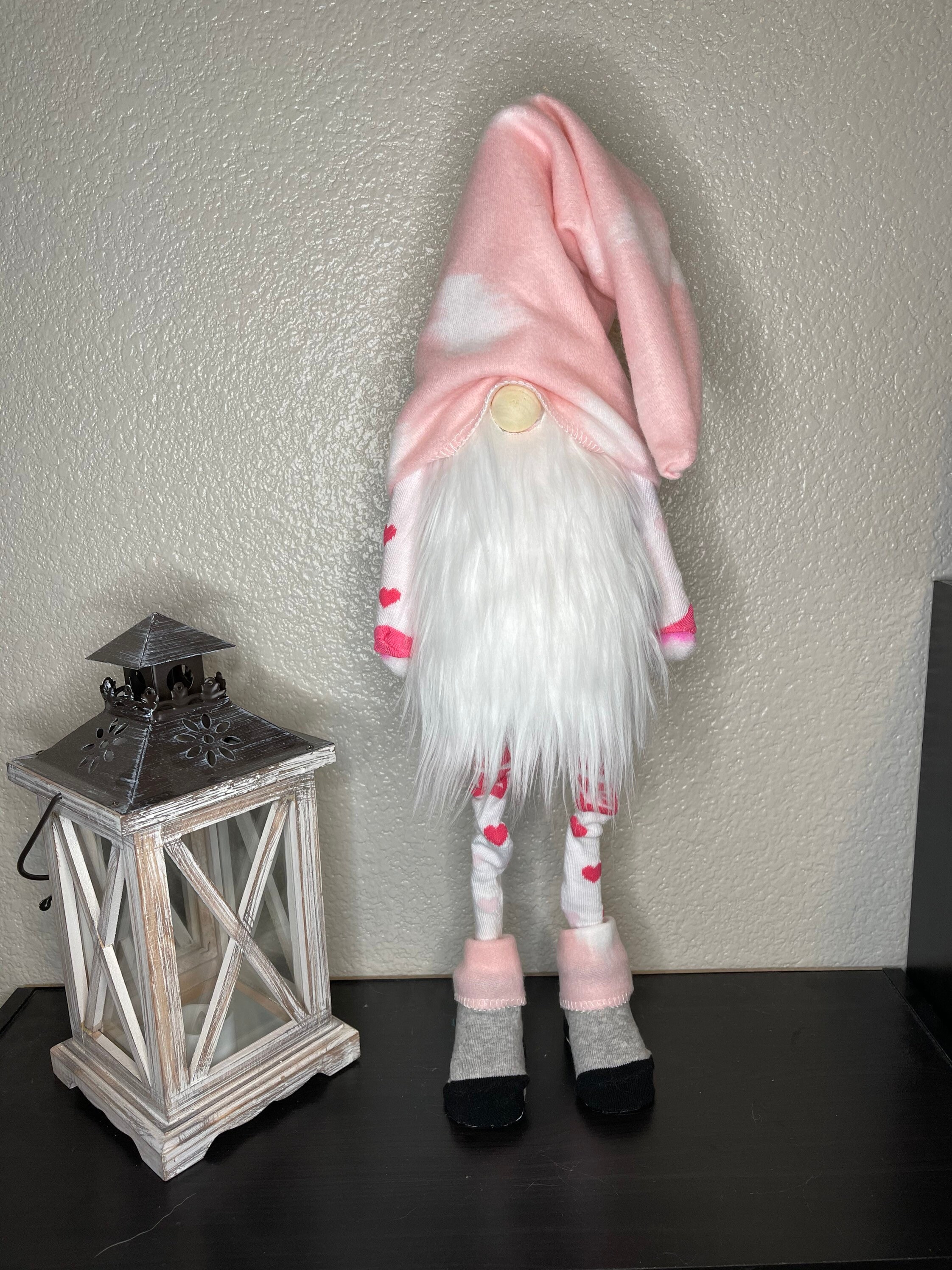 Handmade Gnome standing with legs and arms Valentines Day | Etsy