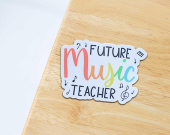 Pegatina para futuros profesores de música / Profesor de música, Educador musical, Música elemental, Educación musical, Pegatina para músico, Pegatina musical