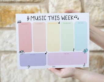 Music This Week Notepad