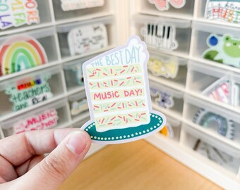 Music Day Cake Sticker