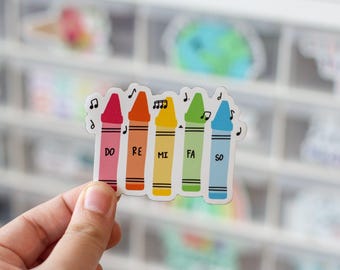 ソルフェージュクレヨンマグネット | 音楽教師、音楽教育者、小学校音楽教育、小学校音楽、音楽にインスパイアされたギフト