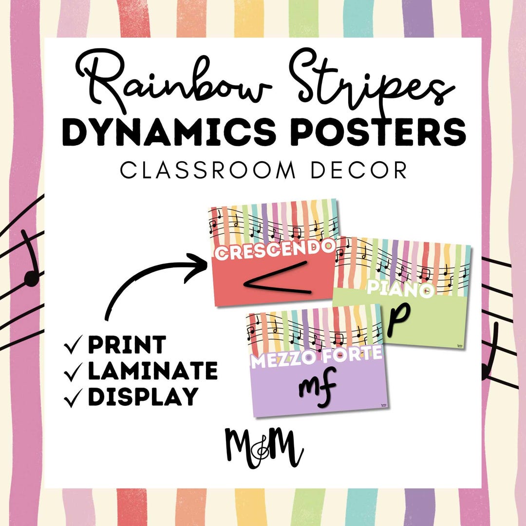 Rainbow Stripes: Dynamics Posters DIGITAL DOWNLOAD - Etsy