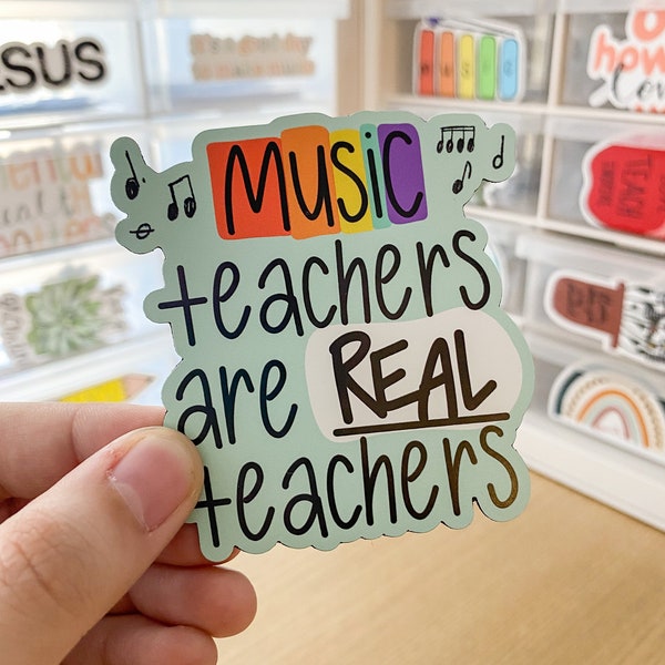 Music Teachers Are Real Teachers Magnet | Fridge Magnet, Locker Magnet, Music Magnet, Music Teacher, Music Educator, Music Education