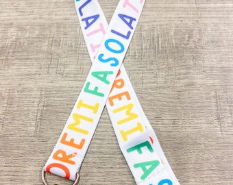 Solfege Lanyard | Keys Lanyard, Music Teacher Lanyard, Music Education Lanyard, Music Educator, ID Badge Holder, Music Student Gift