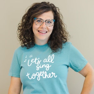 Lasst uns alle zusammen T-Shirt | Musiklehrer Shirt, Musik Shirt, Band Shirt, Konzert Shirt, Chor Shirt, Musiker Shirt, Musik Tee