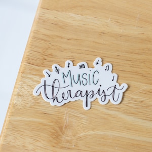 Music Therapist Sticker | Music Teacher, Music Educator, Music Education, Music Stickers, Teacher Stickers, Musicians