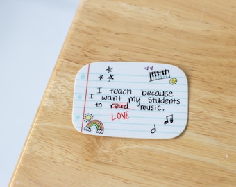 Music Notebook Doodle Sticker | Music Sticker, Music Teacher Gift, Music Education, Elementary Music, Music Room Decor, Music Educator