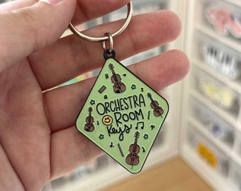 Orchestra Room Keys Enamel Keychain