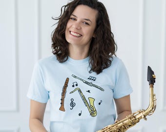 木管楽器Tシャツ