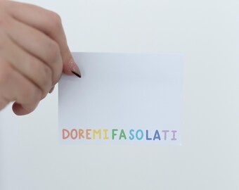 Solfege Large Sticky Notes