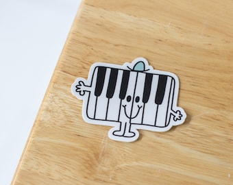 Piano Character Sticker | Music Teacher, Music Educator, Music Education, Music Stickers, Teacher Stickers, Musicians