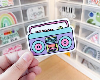 Boombox Sticker
