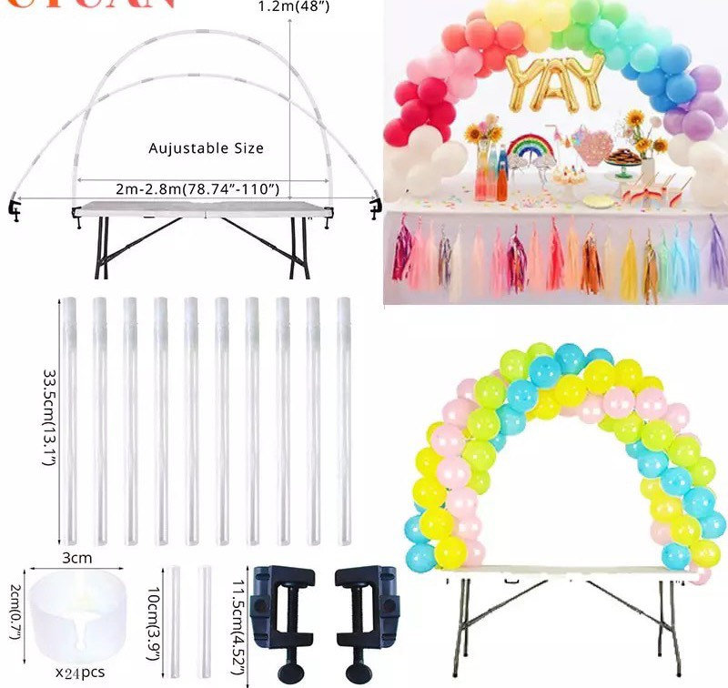 Table Top Balloon Arch DIY Kit 48 to 110 Tall Flexible Etsy
