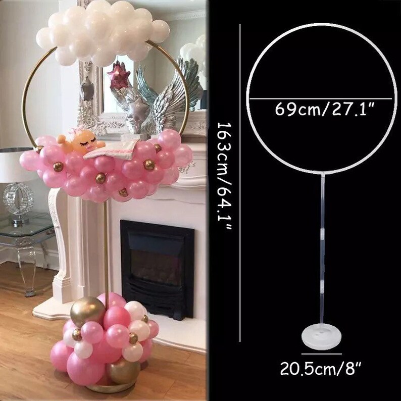 Round Balloon Arch DIY Kit 64 Tall with Balloons Etsy
