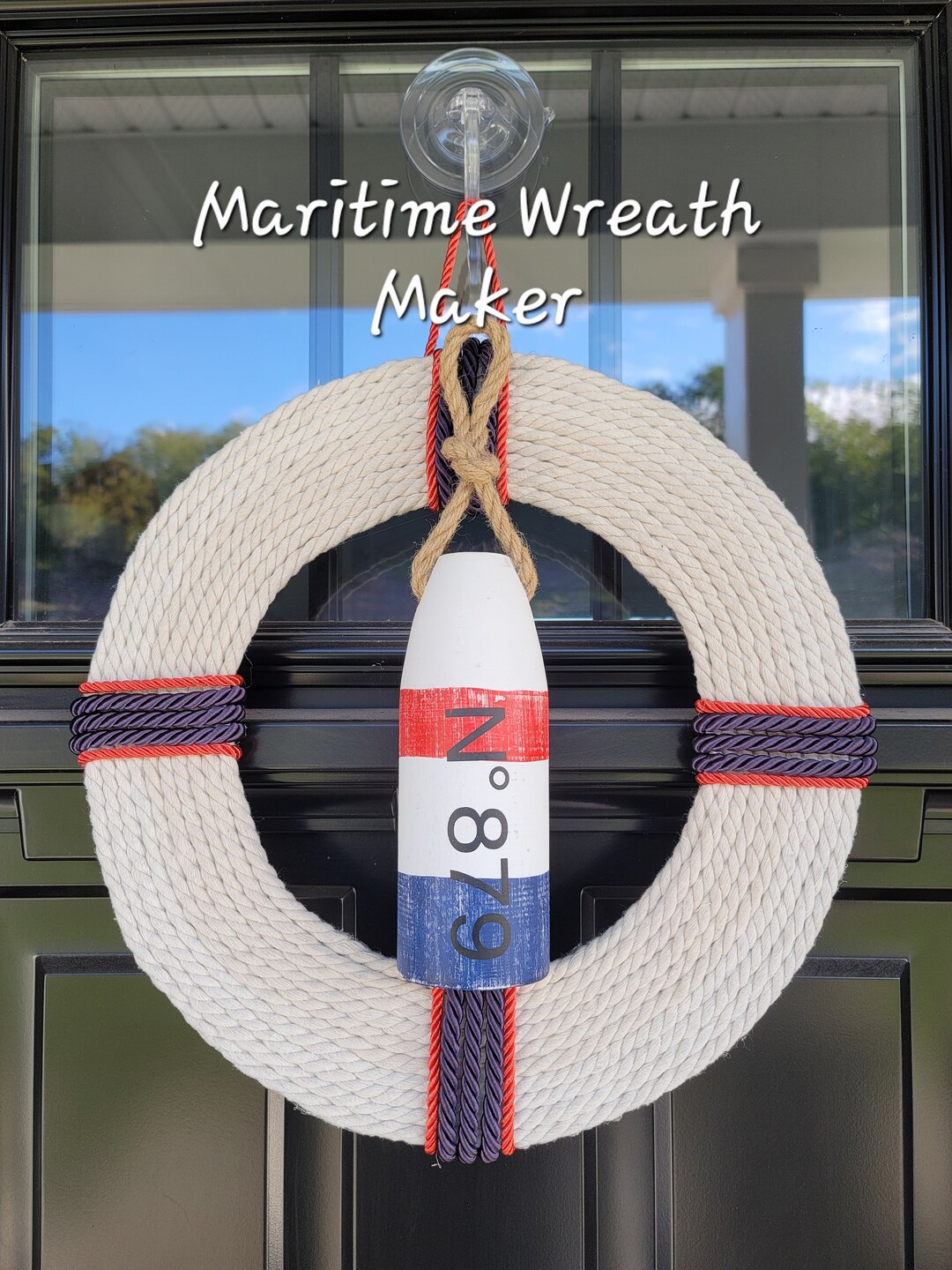 Buoy Wreath Nautical Gift Nautical Decor Gift for Sea Etsy