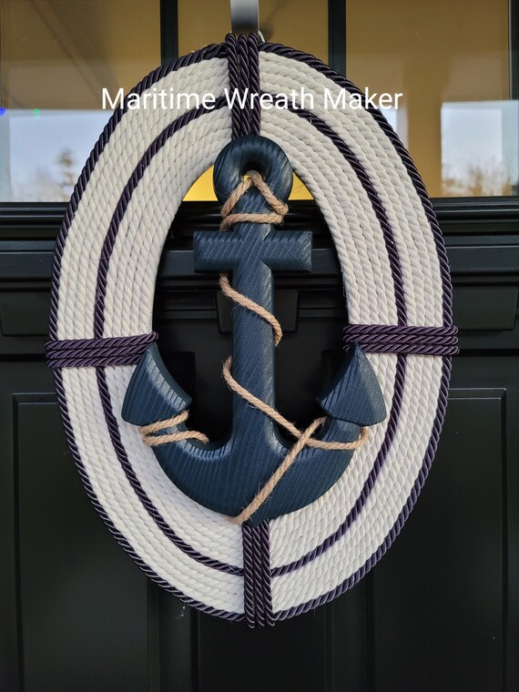 Nautical Anchor Rope Wreath / Boat Lover Gift / Ship Lover Gift