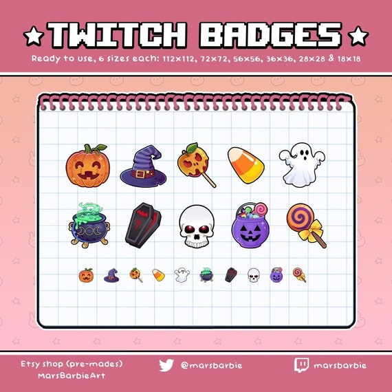 Twitch Sub Bit Badges Halloween Pack With Pumpkin Witch Etsy Twitch Sub Bit Badges Halloween Pack With Pumpkin Witch Etsy