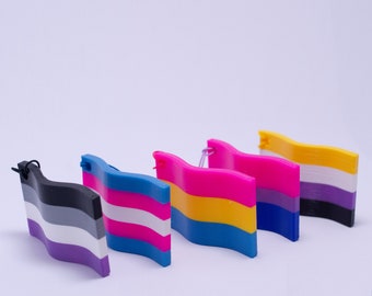 LGBTQIA+ Pride Flag Keychain