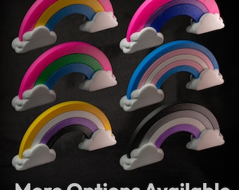LGBTQIA+ Pride Flag Rainbow 3D Printed