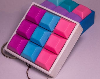 MX Fidget Plate 3x3 Llavero de juguete Fidget impreso en 3D