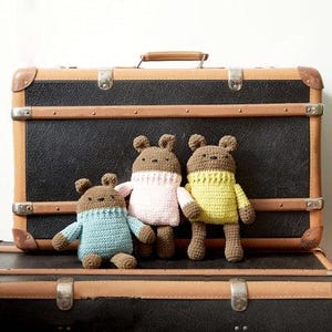 Amigurumi Bear Crochet Pattern PDF – Cute Stuffed Animal Plush Toy – Beginner Friendly Softie – Baby Gift Doll DIY,Cute bear Toy Pattern