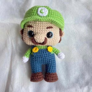 Luigi Amigurumi Häkelanleitung – Mario Spiel Charakter,Häkelpuppe Luigi – PDF Häkelanleitung