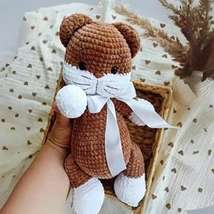 Schema all&#39;uncinetto per gatto amigurumi - Simpatico gattino di peluche per principianti, schema all&#39;uncinetto per gatto - Peluche kawaii amigurumi, Simpatico gatto amigurumi fai da te
