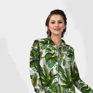 Trajes de preparación para damas de honor y fiestas de bodas, pijamas de dama de honor, camisetas de dormir de dama de honor, pijamas tropicales, camisas de playa