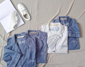 Conjunto de pijama branco para noiva, pijama com monograma, pijama para daminha de honra, shorts para madrinhas, camisola para festas de casamento, pijama para fraternidade/sororidade