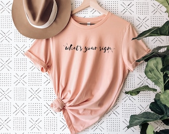 ¿Cuál es tu signo Astrología Camiseta unisex de manga corta?