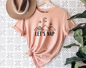 Let's Nap Funny Graphic Tee