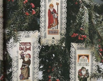 Vintage Christmas Santa Cross Stitch Pattern: Dawn Santa Clause Lane (PDF)