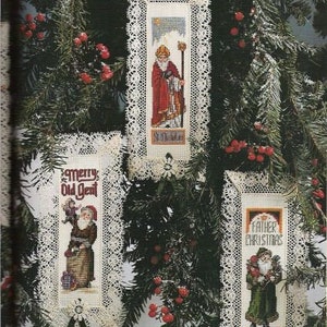 Christmas Vintage Cross Stitch Pattern Pdf / Dawn Santa Clause Lane / Counted Pattern Embroidery / Digital Instant Download