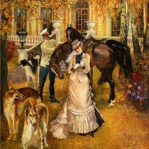 Vintage Cross Stitch Counted Pdf - 19th Century Paintings - Vintage Pattern Embroidery #1002 / Digital Instant Download