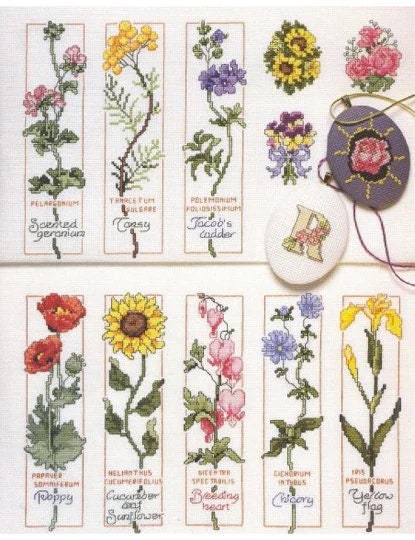 The Ultimate Flower Book / Pdf Vintage Cross Stitch Counted