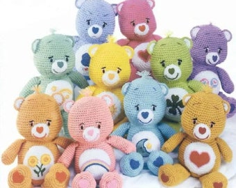 PDF Vintage Crochet Pattern - Care Bear
